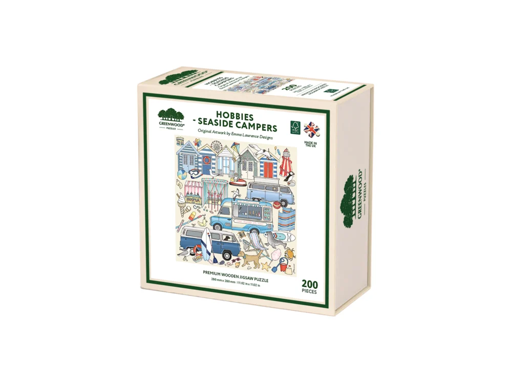 GEL039-Hobbies-seaside-campers-wooden-jigsaw-puzzle-210-pieces-mind-games-southport